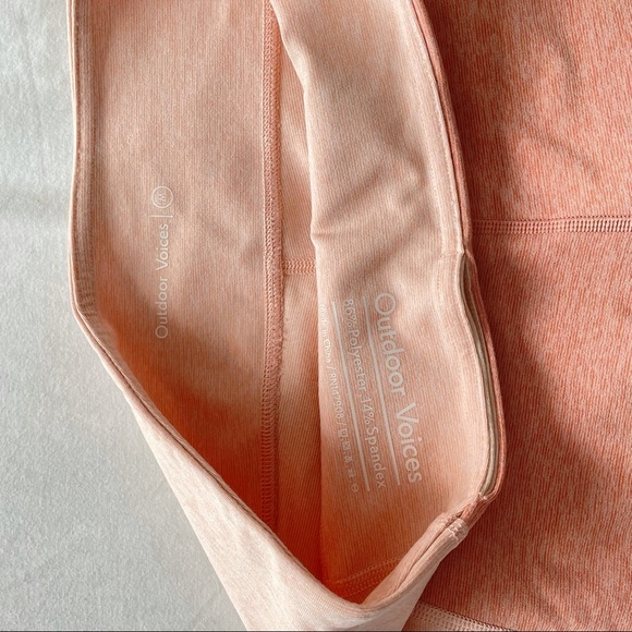 Outdoor Voices Warm Up Leggings Rose Quartz / Terracotta - Picture 4 of 6